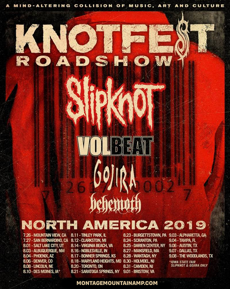 Slipknot, Volbeat, Gojira & Behemoth at Pavilion at Montage Mountain