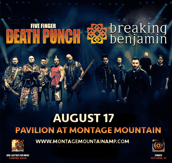 Five Finger Death Punch & Breaking Benjamin at Pavilion at Montage Mountain