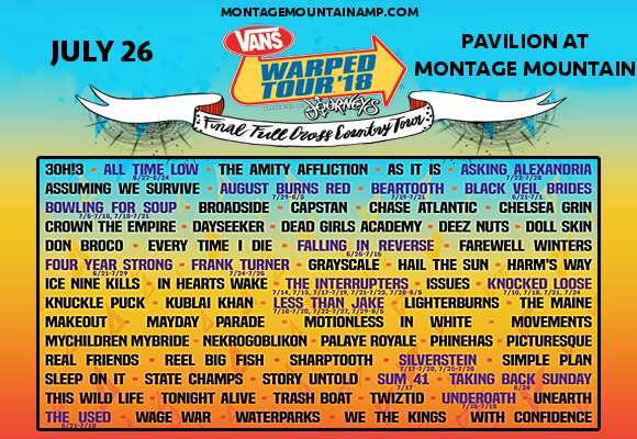 Vans Warped Tour at Pavilion at Montage Mountain